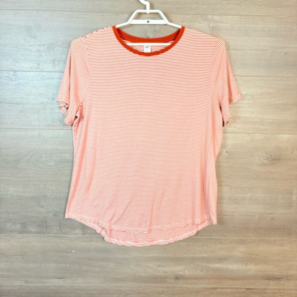 3/$25🛍️ Old Navy Women's Short Sleeve Luxe T-Shirt Striped Top